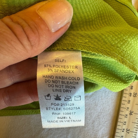 Shinestar Chartreuse Slip Dress - Picture 5 of 6